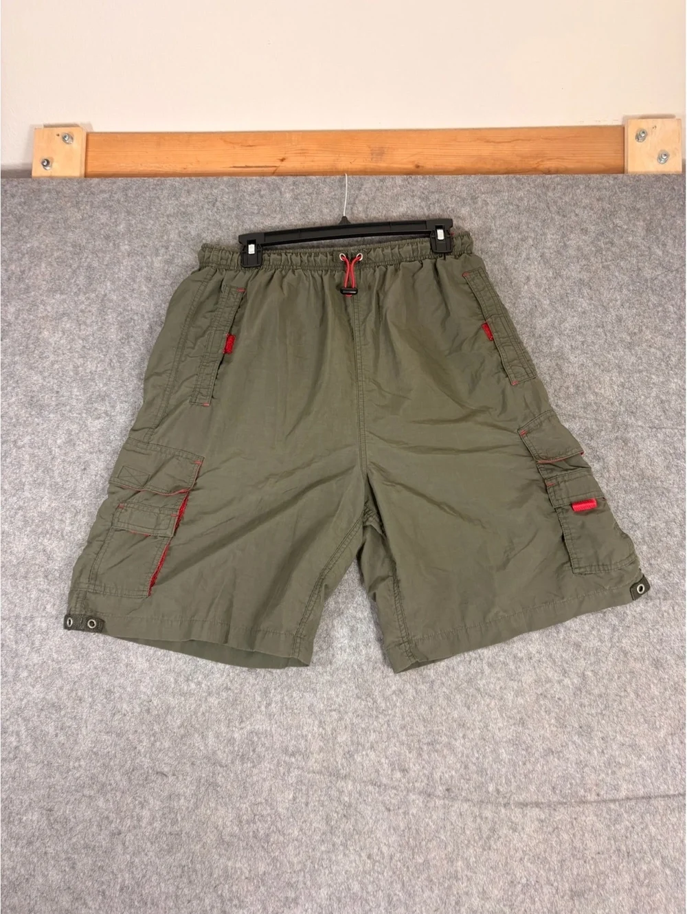 Vintage Baggy Athletic Works olive athletic shorts size medium